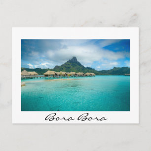 Uitzicht op het eiland Bora Bora Briefkaart