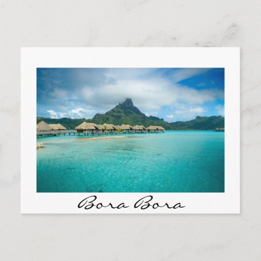 Uitzicht op het eiland Bora Bora Briefkaart (Voorkant)