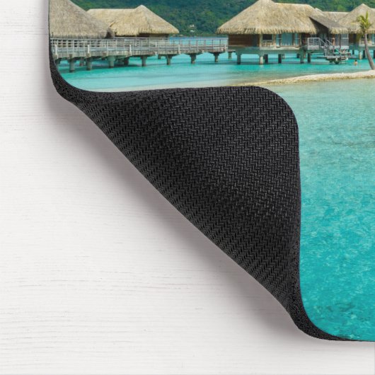 Uitzicht op het eiland Bora Bora mousepad Muismat (Hoek)