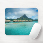 Uitzicht op het eiland Bora Bora mousepad Muismat (Met muis)