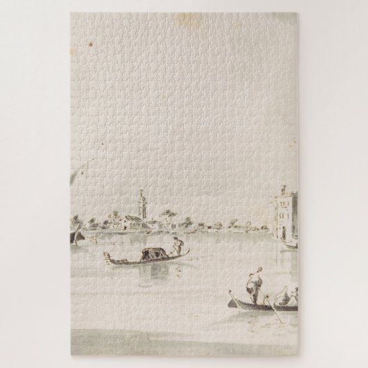 Uitzicht op het eiland Burano in Veneto Legpuzzel (Verticaal)