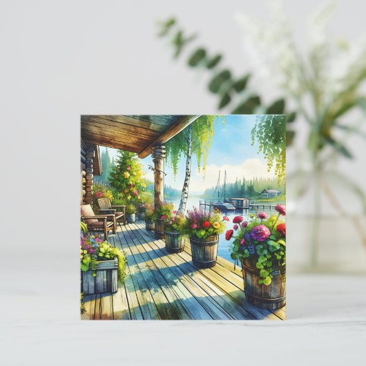 Uitzicht op het meerhuis | Dek met uitzicht op de  (Staand voorkant)