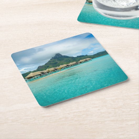 Uitzicht op het onderzetter Bora Bora (Schuin)