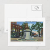 Uitzicht op het Plein van de Longmeeuw Briefkaart (Voorkant / Achterkant)