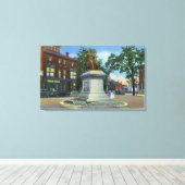 Uitzicht op het Plein van de Longmeeuw Canvas Afdruk (Insitu (Houten vloer))