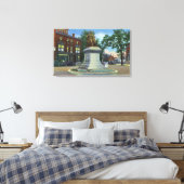 Uitzicht op het Plein van de Longmeeuw Canvas Afdruk (Insitu (Slaapkamer))