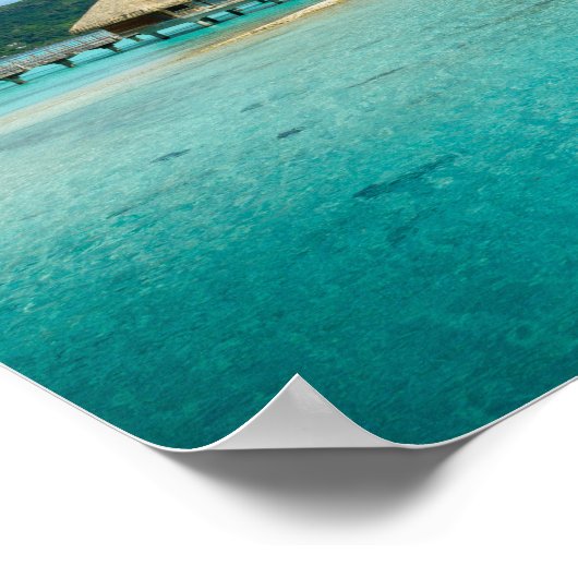 Uitzicht op het poster Bora Bora (Hoek)