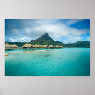 Uitzicht op het poster Bora Bora