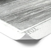 Uitzicht op het Raquette Lake Poster (Hoek)