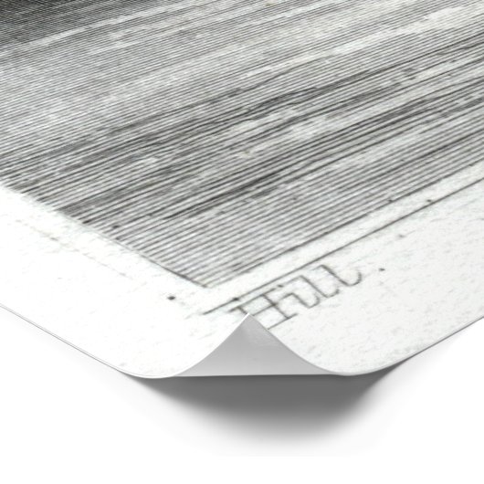 Uitzicht op het Raquette Lake Poster (Hoek)