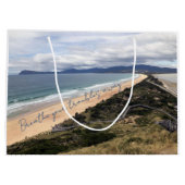 Uitzicht op het strand groot cadeauzakje (Achterkant)
