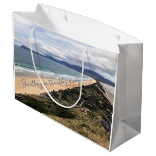 Uitzicht op het strand groot cadeauzakje
