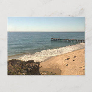 Uitzicht op het strand nabij de kustlijn van Golet Briefkaart