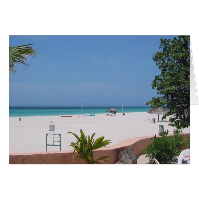 uitzicht op het strand van caribisch gebied (Voorkant Horizontaal)