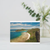 Uitzicht op het strand van Fiji Briefkaart (Staand voorkant)