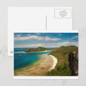 Uitzicht op het strand van Fiji Briefkaart (Voorkant / Achterkant)