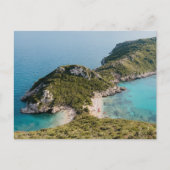 Uitzicht op het strand van Porto Timoni, eiland Co Briefkaart (Voorkant)