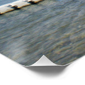 Uitzicht op het zandstrand Terrazzina Perfect Poster (Hoek)