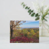 Uitzicht op Lake Pepin vanaf Frontenac State Park Briefkaart (Staand voorkant)
