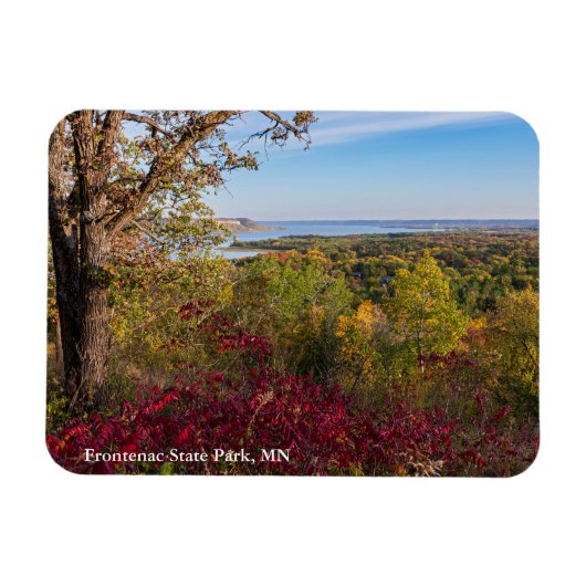 Uitzicht op Lake Pepin vanaf Frontenac State Park Magneet (Horizontaal)