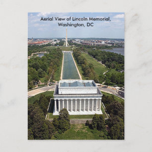 Uitzicht op Lincoln Memorial Washington DC Sympath Briefkaart