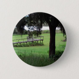 Uitzicht op meer droogdok ronde button 5,7 cm