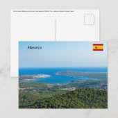 Uitzicht op Menorca van de top van Monte Toro Briefkaart (Voorkant / Achterkant)