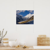 Uitzicht op Mount Jichu Drake, Bhutan. Poster (Keuken)