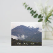 uitzicht op mount kinabalu briefkaart (Staand voorkant)