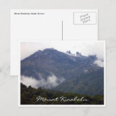 uitzicht op mount kinabalu briefkaart (Voorkant / Achterkant)