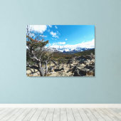 Uitzicht op Mt Fizroy Canvas Afdruk (Insitu (Houten vloer))