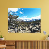 Uitzicht op Mt Fizroy Canvas Afdruk (Insitu (Woonkamer))