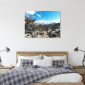 Uitzicht op Mt Fizroy Canvas Afdruk (Insitu (Slaapkamer))