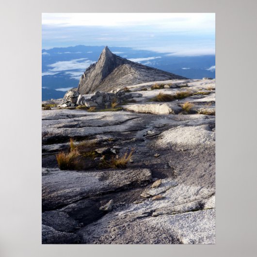 uitzicht op Mt Kinabalu Poster (Voorkant)
