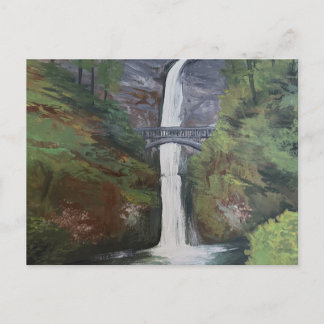 Uitzicht op Multnomah Falls Briefkaart