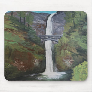 Uitzicht op Multnomah Falls Muismat