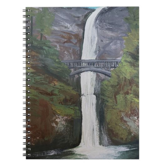 Uitzicht op Multnomah Falls Notitieboek (Voorkant)