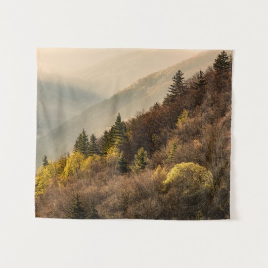 Uitzicht op Oconaluftee Valley | North Carolina Wandkleed (Voorkant (horizontaal))