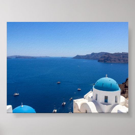 Uitzicht op Oia Santorini Poster (Voorkant)