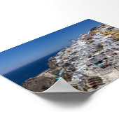 Uitzicht op Oia Santorini Poster (Hoek)