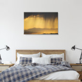 Uitzicht op opeenvolgende heuvels langs de bovenka canvas afdruk (Insitu (Slaapkamer))