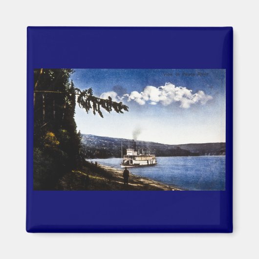 Uitzicht op Peace River Magneet (Voorkant)