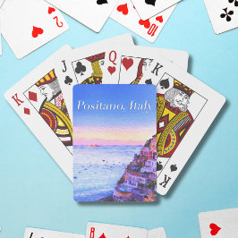 Uitzicht op Positano, Italië Pokerkaarten