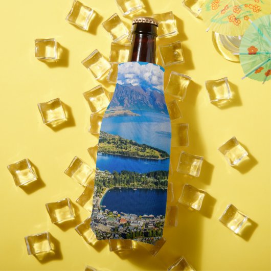 Uitzicht op Queenstown van Bob's Peak, Nieuw-Zeela Flesjeskoeler (Insitu Zomer)