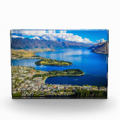 Uitzicht op Queenstown van Bob's Peak, Nieuw-Zeela Fotoblokken (Voorkant)