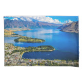 Uitzicht op Queenstown van Bob's Peak, Nieuw-Zeela Kussensloop (Voorkant)