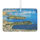 Uitzicht op Queenstown van Bob's Peak, Nieuw-Zeela Luchtverfrisser (Achterkant)