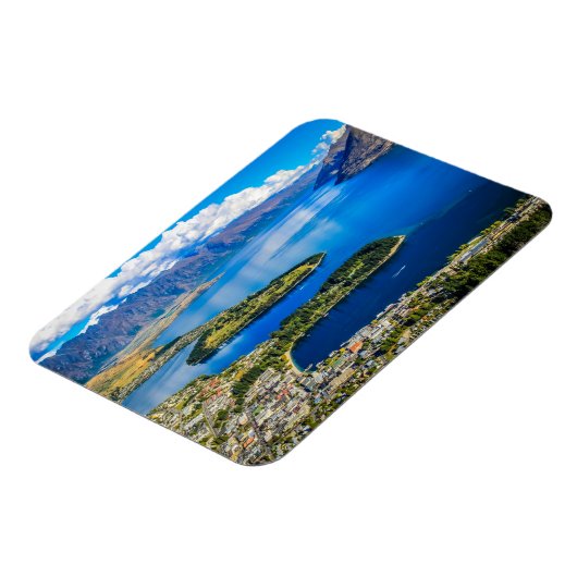 Uitzicht op Queenstown van Bob's Peak, Nieuw-Zeela Magneet (Linkerzijde)