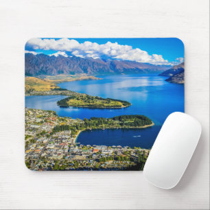 Uitzicht op Queenstown van Bob's Peak, Nieuw-Zeela Muismat