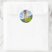 Uitzicht op River Front Park Ronde Sticker (Tas)